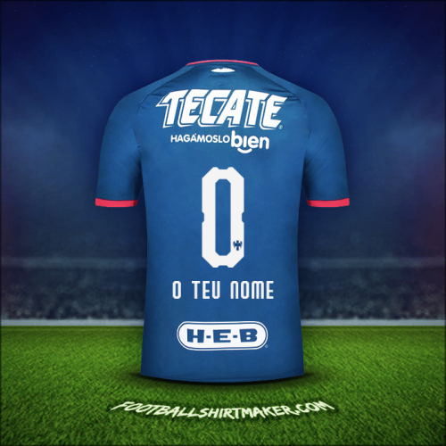 Camisola Monterrey 2018/19 Alternativa -  o teu nome - 0