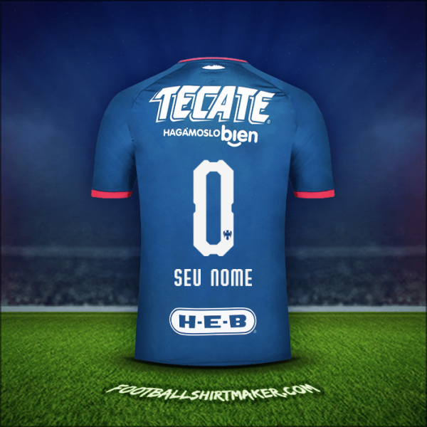 Camisa Monterrey 2018/19 Alternativa -  seu nome - 0