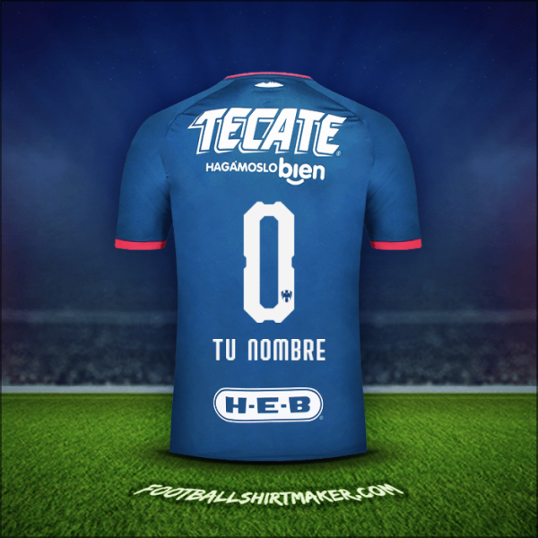 Jersey Monterrey 2018/19 Visita -  tu nombre - 0