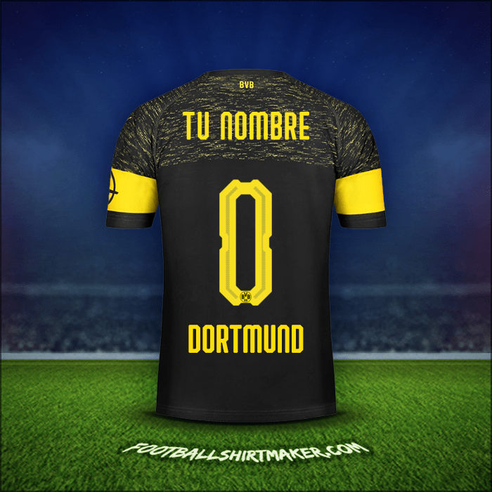 Camiseta Borussia Dortmund 2018/19 Visita -  tu nombre - 0