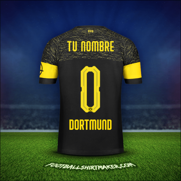 Jersey Borussia Dortmund 2018/19 Visita -  tu nombre - 0