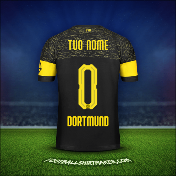 Maglia Borussia Dortmund 2018/19 Seconda -  tuo nome - 0