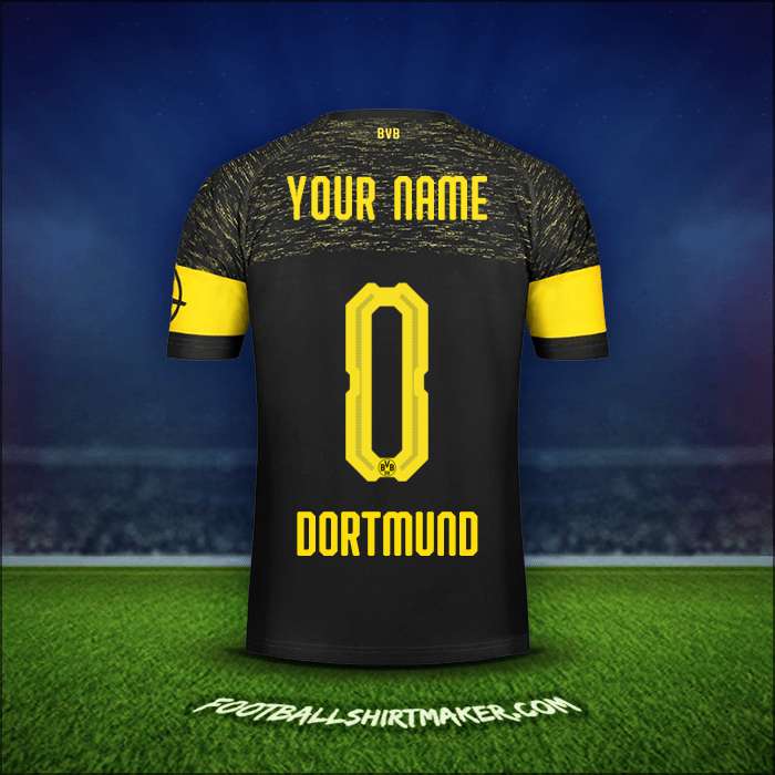 Shirt Borussia Dortmund 2018/19 Away -  your name - 0