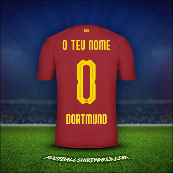 Camisola Borussia Dortmund 2018/19 Terceira -  o teu nome - 0