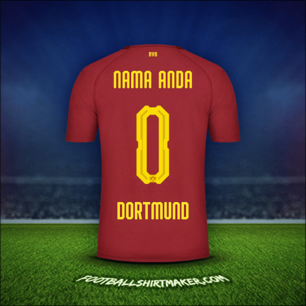 Jersey Borussia Dortmund 2018/19 Ketiga -  nama anda - 0