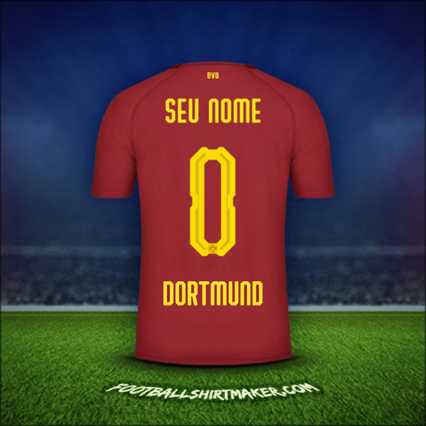 Camisa Borussia Dortmund 2018/19 Terceira -  seu nome - 0
