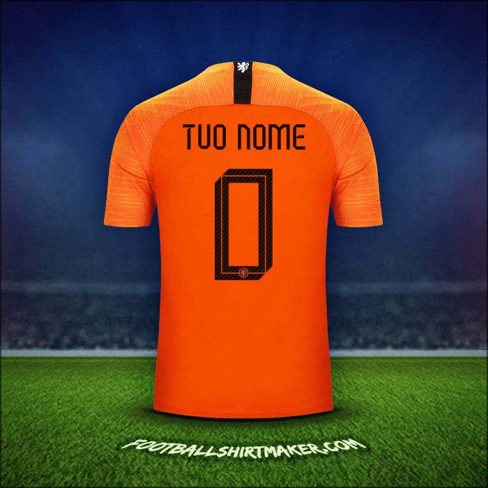Maglia Paesi Bassi 2018/19 -  tuo nome - 0