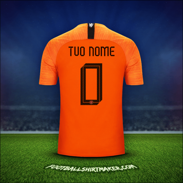 Maglia Paesi Bassi 2018/19 -  tuo nome - 0