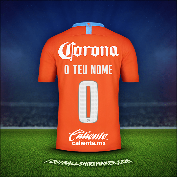 Camisola Club America 2018/19 Terceira -  o teu nome - 0