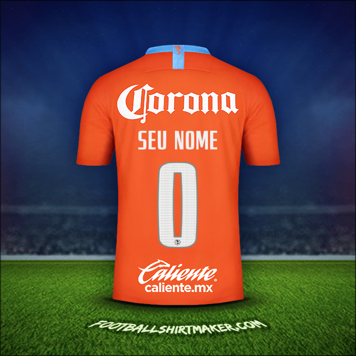 Camisa Club America 2018/19 Terceira -  seu nome - 0