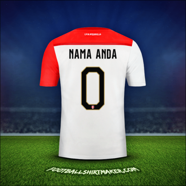 Jersey Peru 2018/19 -  nama anda - 0
