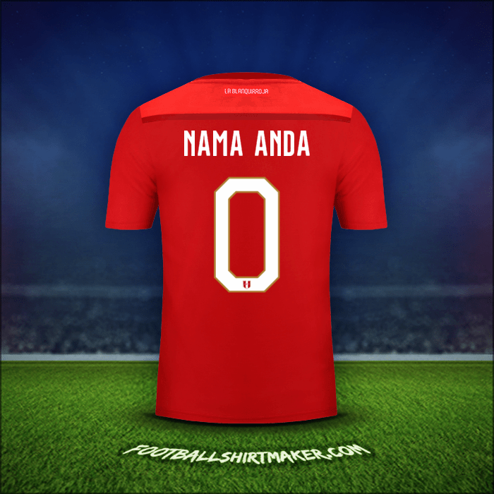 Jersey Peru 2018/19 Alternatif -  nama anda - 0
