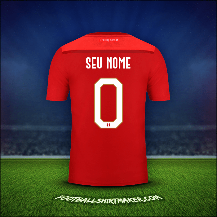 Camisa Peru 2018/19 Alternativa -  seu nome - 0