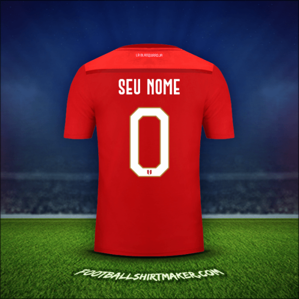 Camisa Peru 2018/19 Alternativa -  seu nome - 0