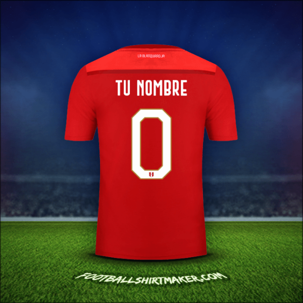 Jersey Peru 2018/19 Visita -  tu nombre - 0