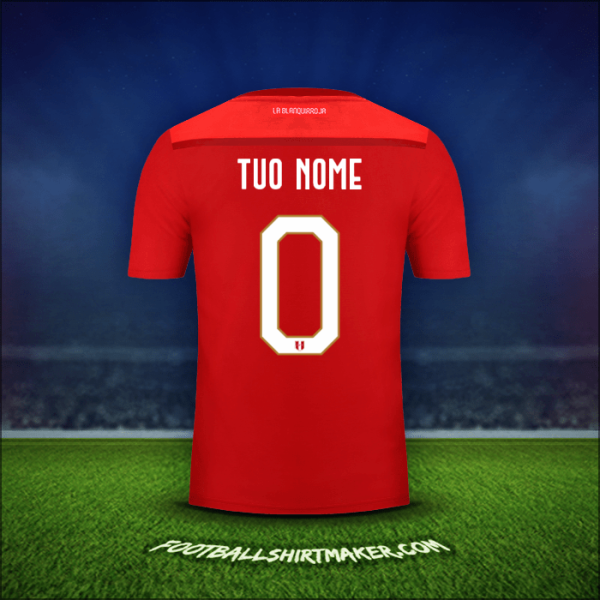 Maglia Perù 2018/19 Seconda -  tuo nome - 0