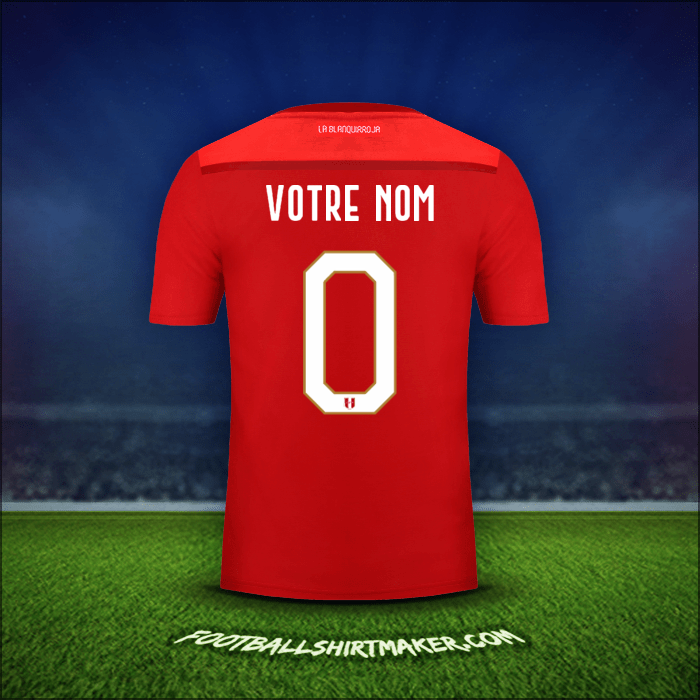 Maillot Pérou 2018/19 Extérieur -  votre nom - 0