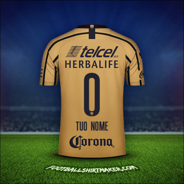 Maglia Pumas UNAM 2018/19 Seconda -  tuo nome - 0