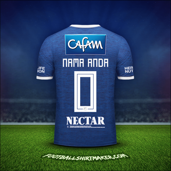 Jersey Millonarios FC 2018 -  nama anda - 0