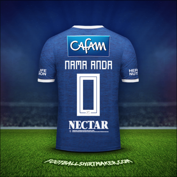 Jersey Millonarios FC 2018 -  nama anda - 0