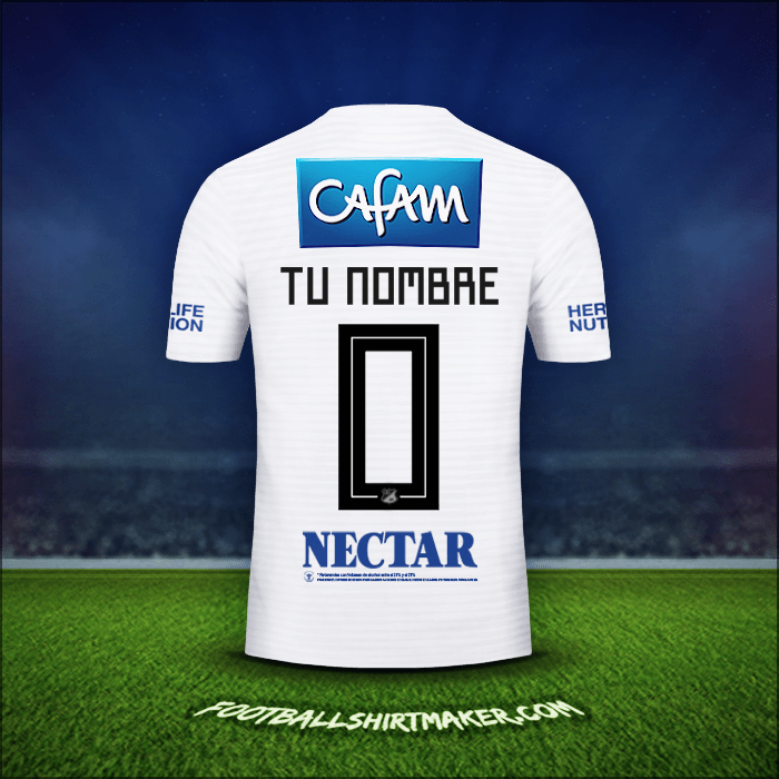 Jersey Millonarios FC 2018 Visita -  tu nombre - 0