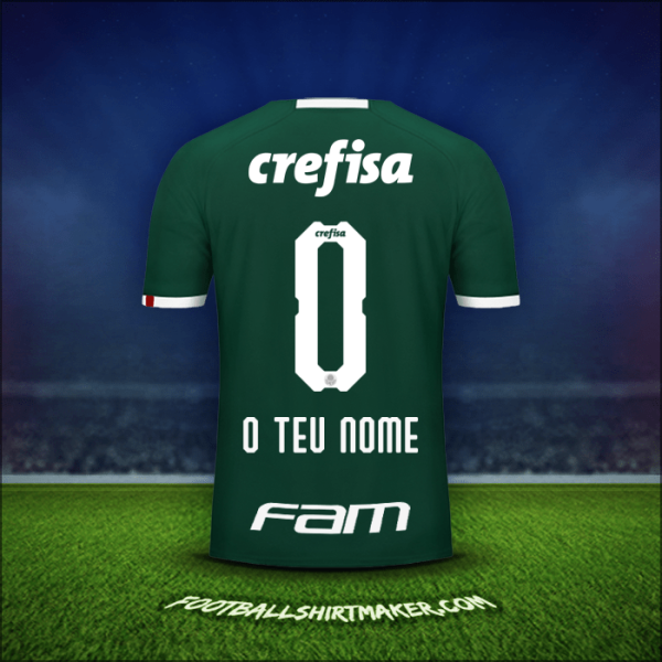 Camisola Palmeiras 2019 -  o teu nome - 0