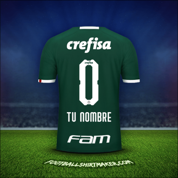 Camiseta Palmeiras 2019 -  tu nombre - 0