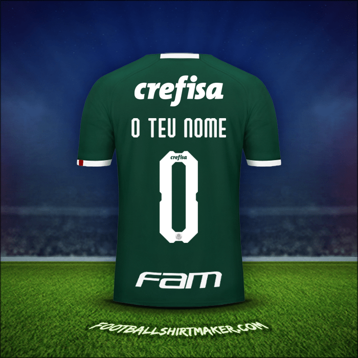 Camisola Palmeiras Libertadores 2019 -  o teu nome - 0
