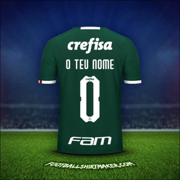 Camisola Palmeiras Libertadores 2019 -  o teu nome - 0