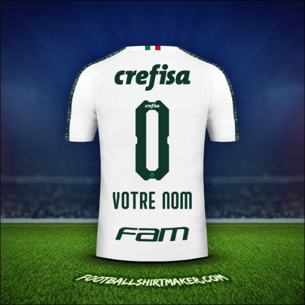 Maillot Palmeiras 2019 Extérieur -  votre nom - 0