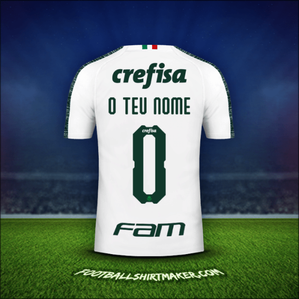 Camisola Palmeiras Libertadores 2019 Alternativa -  o teu nome - 0