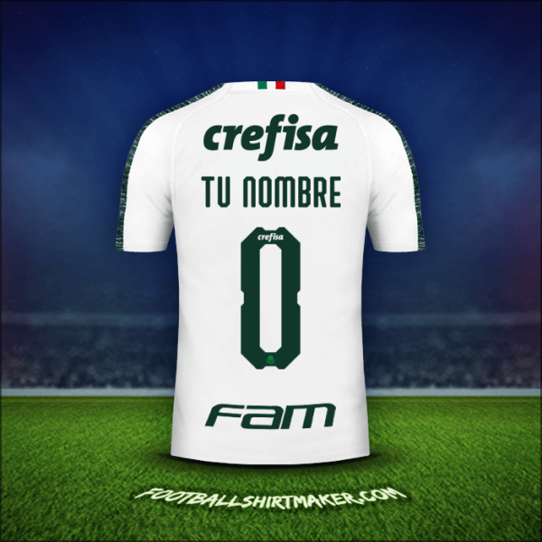 Camiseta Palmeiras Libertadores 2019 Visita -  tu nombre - 0