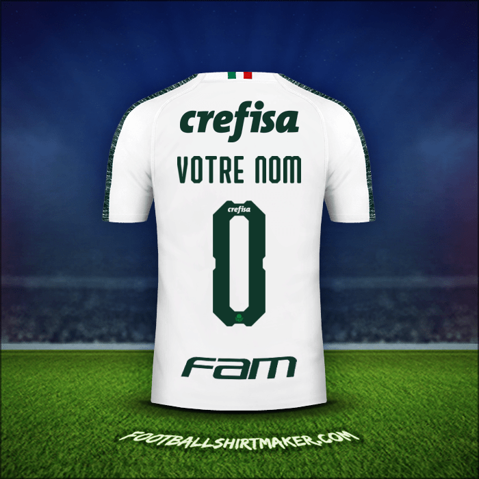 Maillot Palmeiras Libertadores 2019 Extérieur -  votre nom - 0