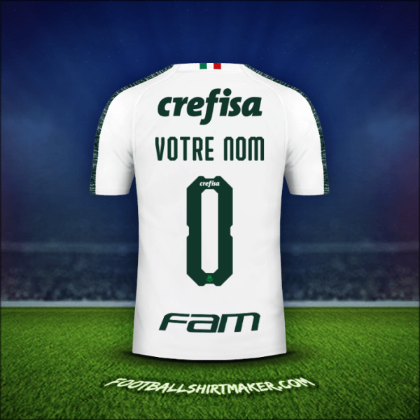 Maillot Palmeiras Libertadores 2019 Extérieur -  votre nom - 0