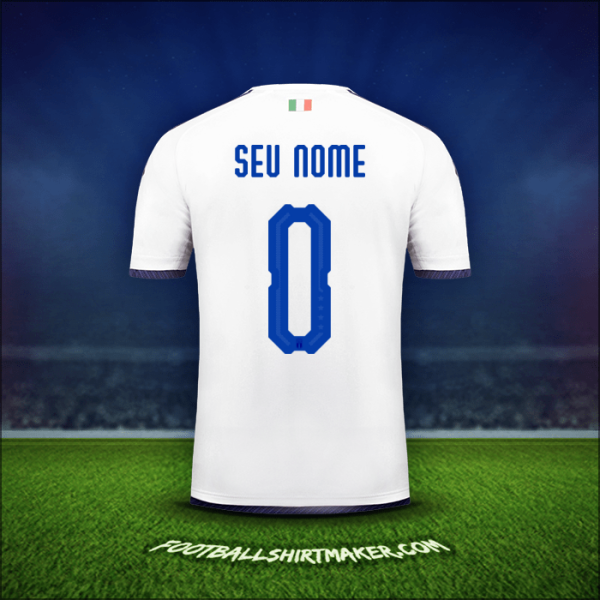 Camisa Itália 2018 Alternativa -  seu nome - 0