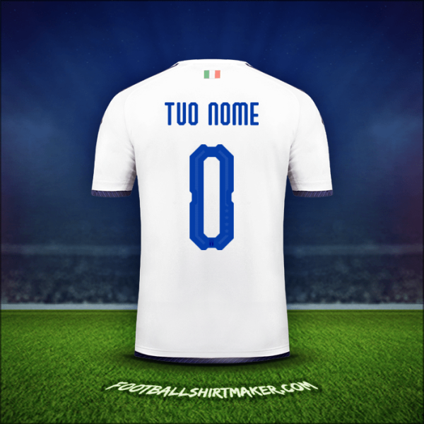 Maglia Italia 2018 Seconda -  tuo nome - 0