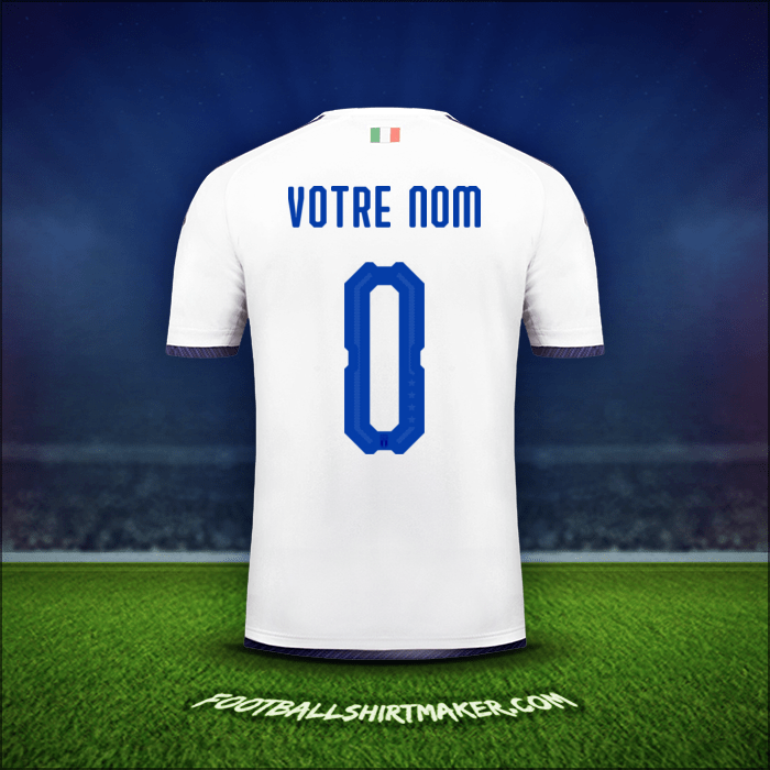 Maillot Italie 2018 Extérieur -  votre nom - 0