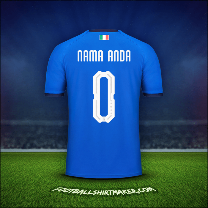 Jersey Italia 2018 -  nama anda - 0