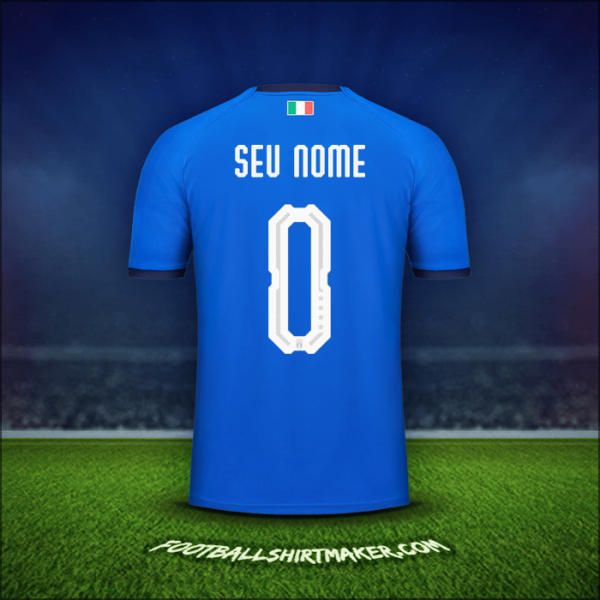 Camisa Itália 2018 -  seu nome - 0