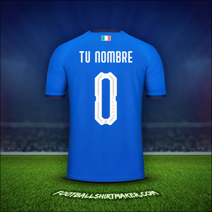 Camiseta Italia 2018 -  tu nombre - 0