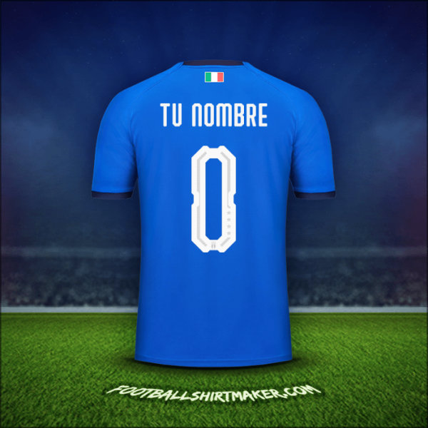 Camiseta Italia 2018 -  tu nombre - 0