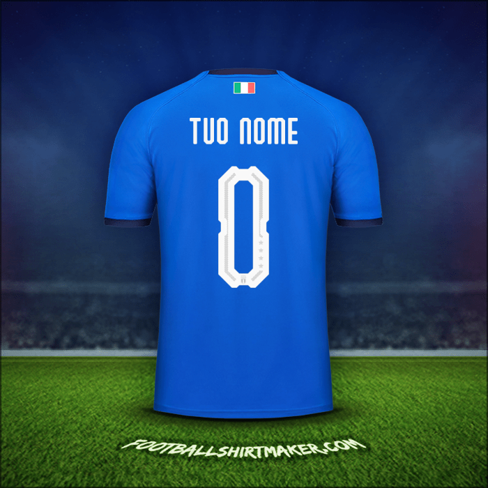 Maglia Italia 2018 -  tuo nome - 0