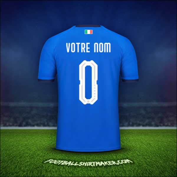 Maillot Italie 2018 -  votre nom - 0