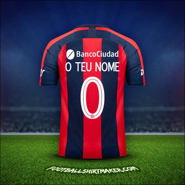 Camisola San Lorenzo Libertadores 2019 -  o teu nome - 0