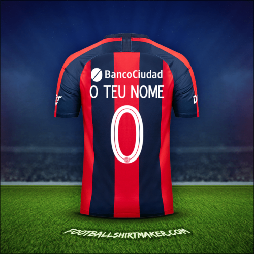 Camisola San Lorenzo Libertadores 2019 -  o teu nome - 0