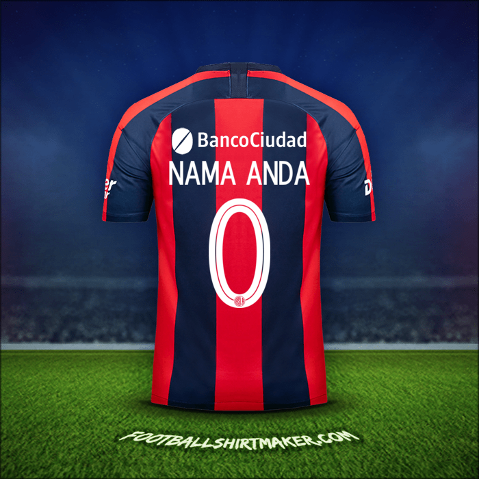 Jersey San Lorenzo Libertadores 2019 -  nama anda - 0