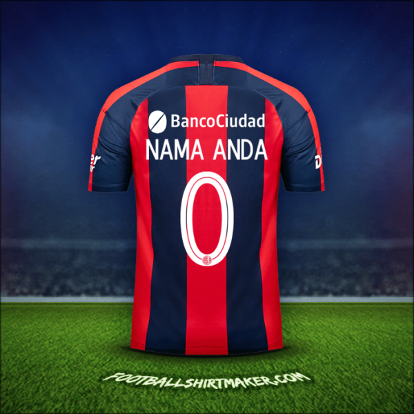 Jersey San Lorenzo Libertadores 2019 -  nama anda - 0