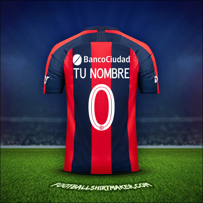 Camiseta San Lorenzo Libertadores 2019 -  tu nombre - 0