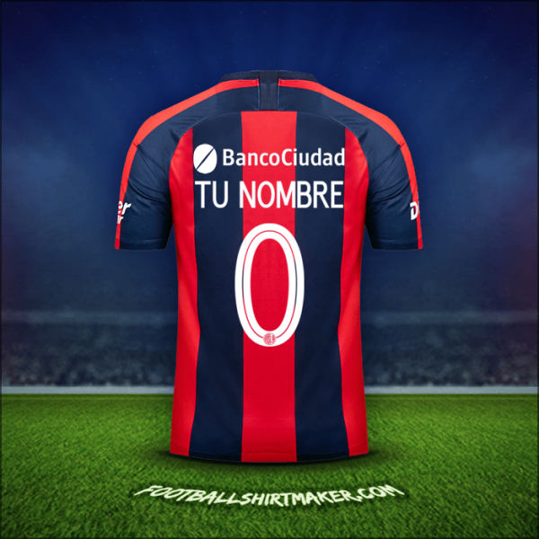Jersey San Lorenzo Libertadores 2019 -  tu nombre - 0