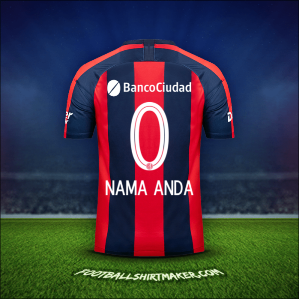 Jersey San Lorenzo 2019 -  nama anda - 0